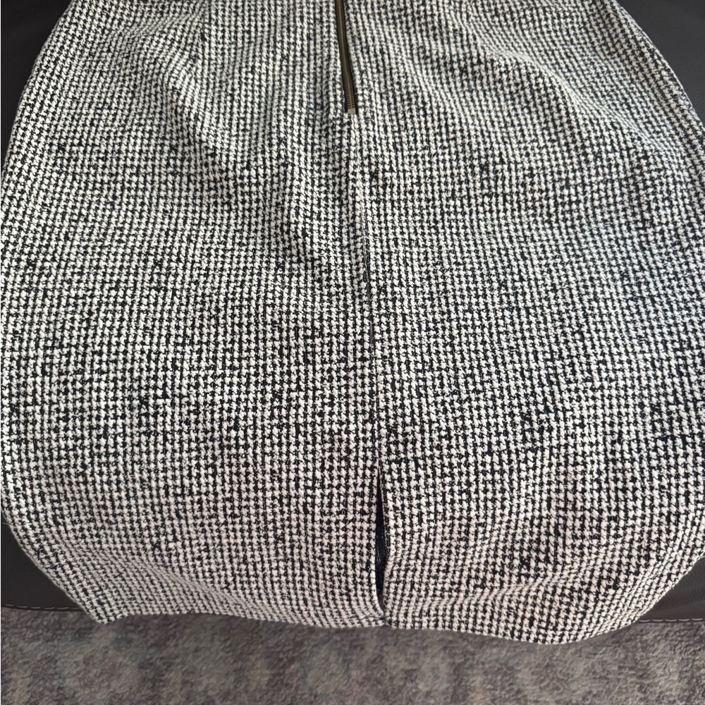 Michael Kors Black and White Patterned Skirt